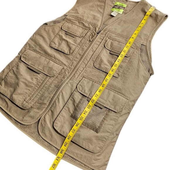 Eddie Bauer Ripstop Fishing, Hunting, Tactical, Utility Zip Up Vest Size L Tall - Picture 2 of 8